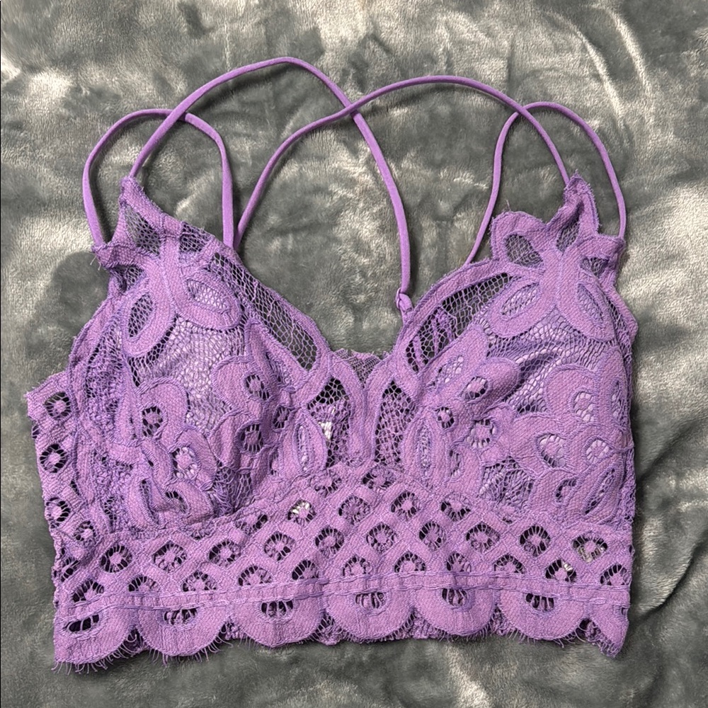 Lace Bralette in Lavender